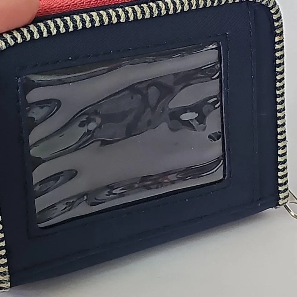 Y2K Sanrio Hello Kitty Denim Wallet Plush 3D Cat Kitten Pink Zipper Bow 1719
